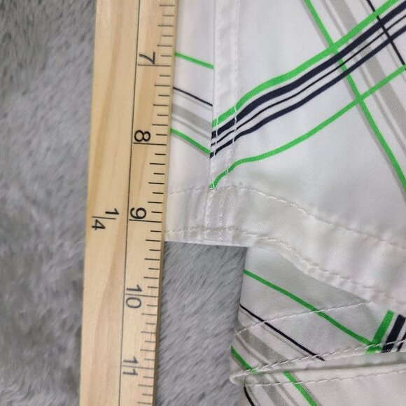 Op Ocean Pacific Swimsuit Board Shorts Men 3XL Black White Green Gray Plaid - Picture 8 of 9